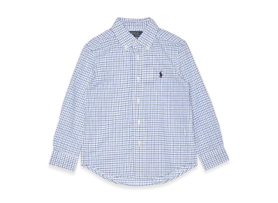 Polo Ralph Lauren Nat Stretch Poplin L/S BD TP Shirt Kids "Blue"