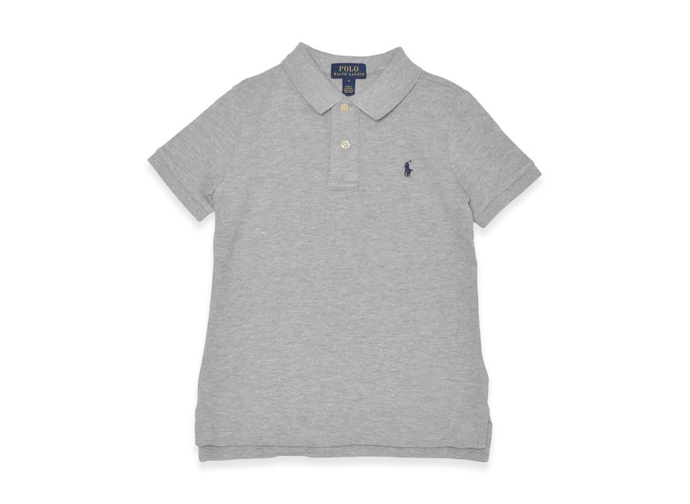 Polo Ralph Lauren Cotton Mesh Polo Shirt Kids "New Grey Heather"