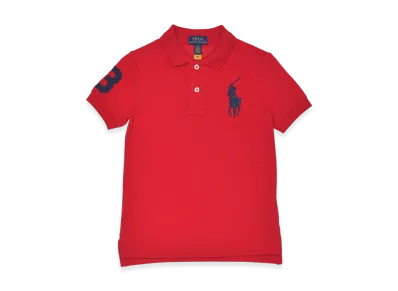 Polo Ralph Lauren Kids Short Sleeve Big Pony Mesh Polo "Red"
