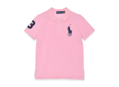 Polo Ralph Lauren Kids Short Sleeve Big Pony Mesh Polo "Carmel Pink"