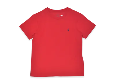 Polo Ralph Lauren Kids Short Sleeve Cotton Jersey Crewneck T-Shirt "Red"