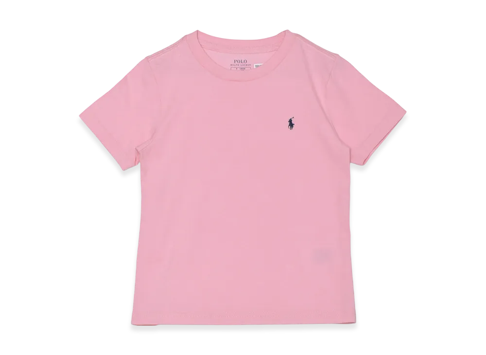 Polo Ralph Lauren Kids Short Sleeve Cotton Jersey Crewneck T-Shirt "Pink"