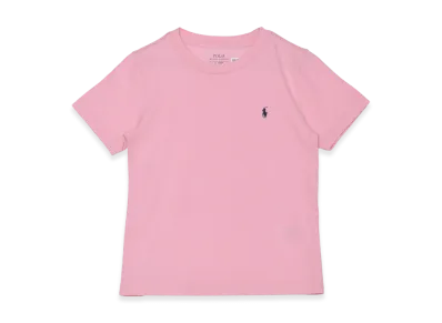 Polo Ralph Lauren Kids Short Sleeve Cotton Jersey Crewneck T-Shirt "Pink"