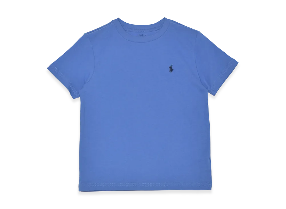 Polo Ralph Lauren Kids Short Sleeve Cotton Jersey Crewneck T-Shirt "Blue"