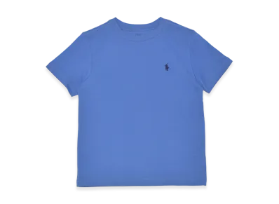 Polo Ralph Lauren Kids Short Sleeve Cotton Jersey Crewneck T-Shirt "Blue"