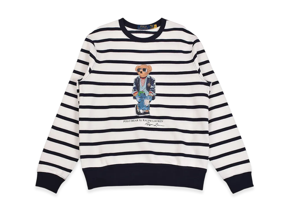 Polo Ralph Lauren L/S Border Bear Sweat "White/Navy"