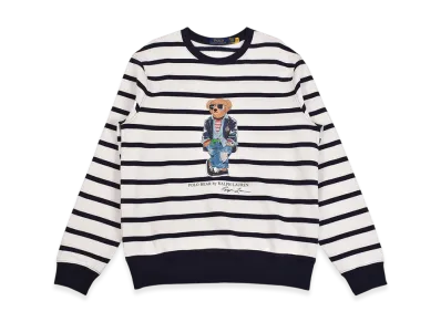 Polo Ralph Lauren L/S Border Bear Sweat "White/Navy"