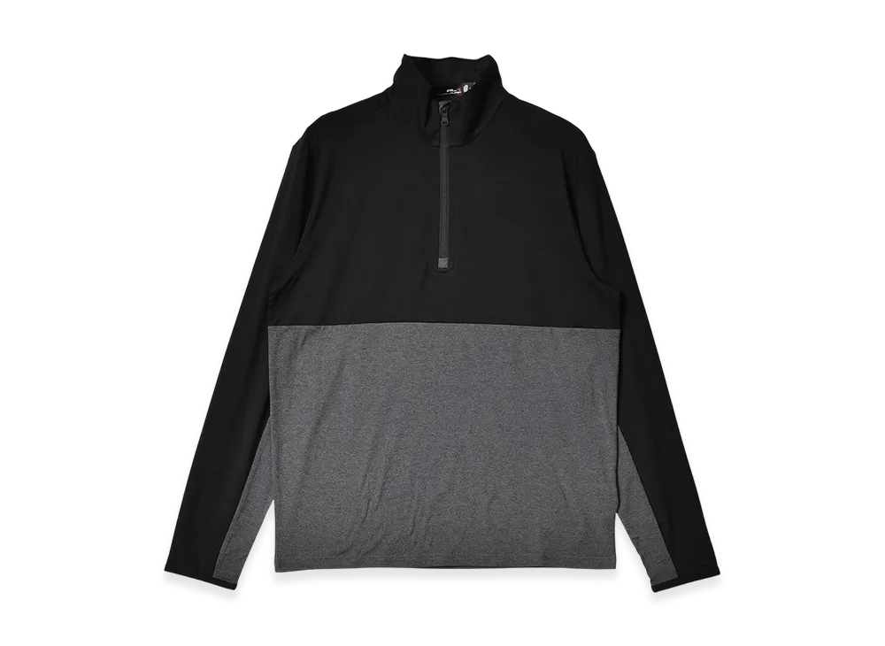 Polo Ralph Lauren Long Sleeve Airflo Half-Zip Pullover "Black/Grey Heather"
