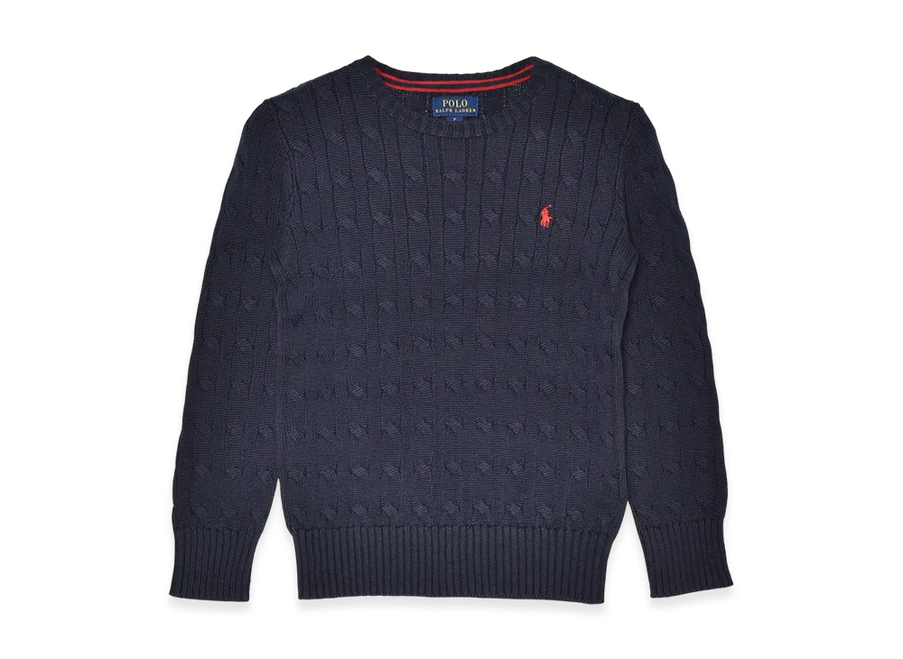 Polo Ralph Lauren LS Cable-Knit Crew Sweater Kids "Navy"