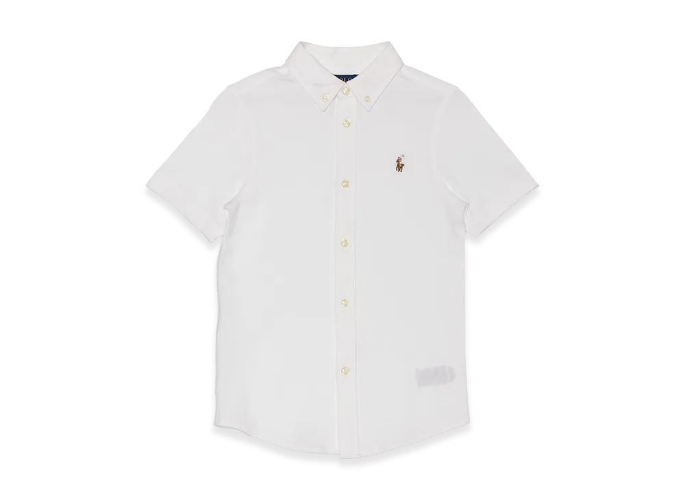 Polo Ralph Lauren SS OX Mesh Sport Shirt Kids "White"