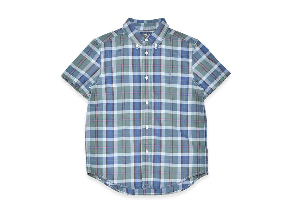 Polo Ralph Lauren SS OX Sport Shirt-Nov Print Kids "Blue/Green"