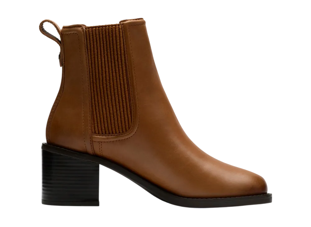 Clarks Women's Chamberly Top "Tan Leather"