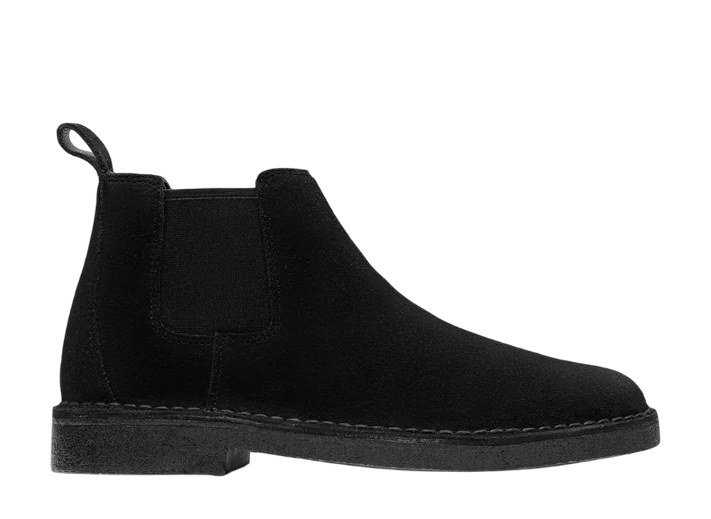 Clarks Desert Chelsea "Black Suede"