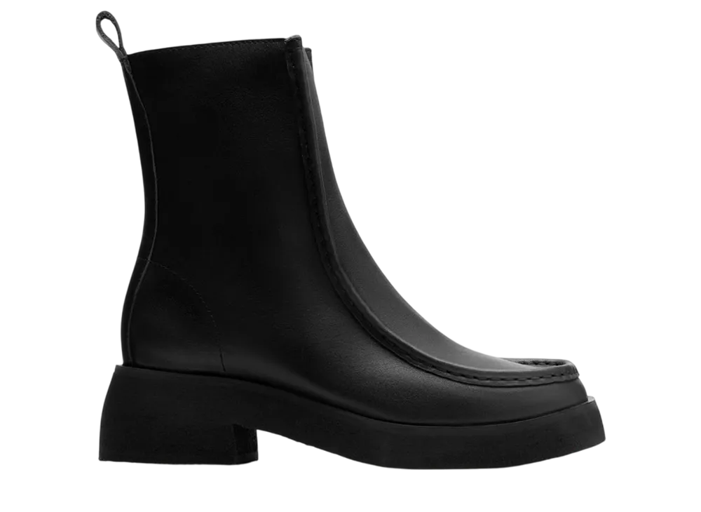 Clarks Women's Effery Zip "Black Leather"