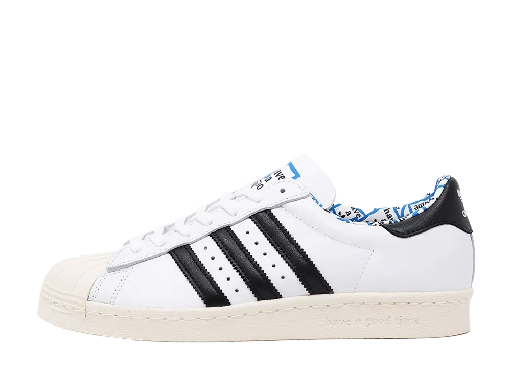have a good time × adidas Superstar 80s "Footwear White/Core Black"