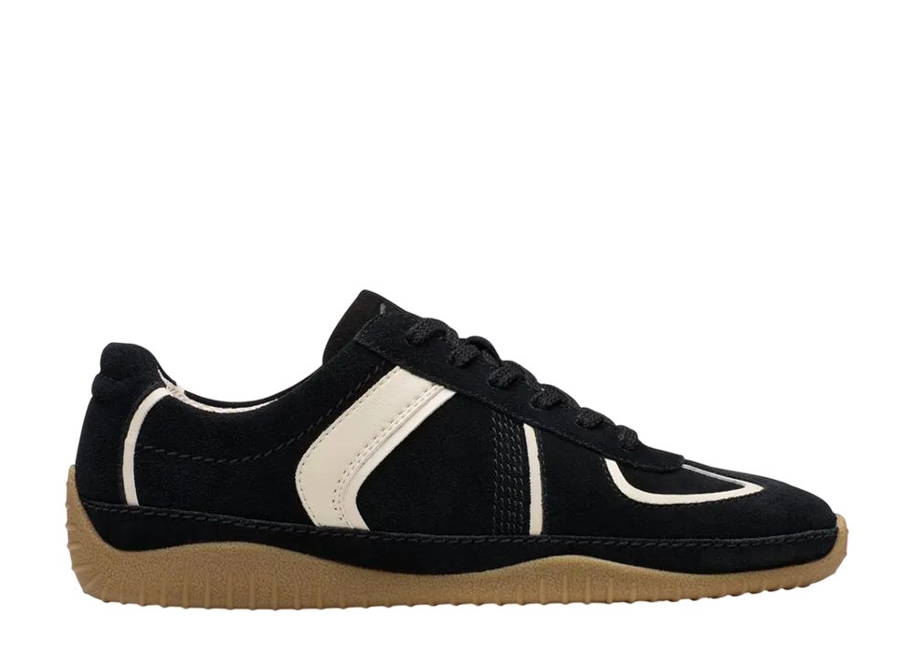 Clarks Women's Meridor Lo "Black Combi Suede"