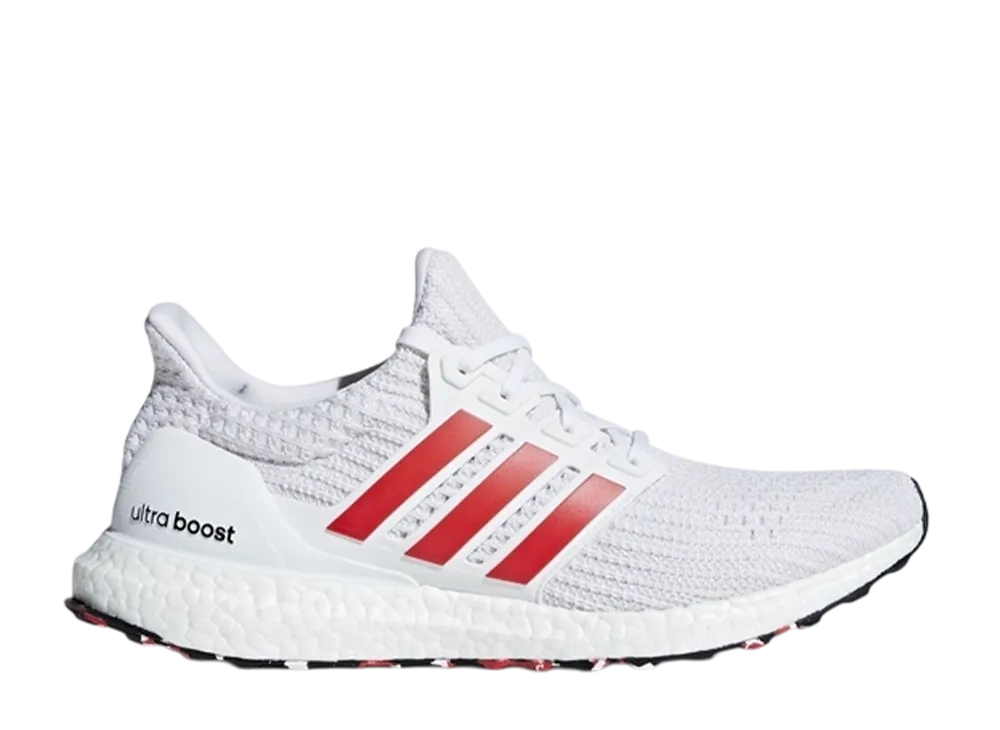 アディダス ウルトラブースト4.0 "ホワイト/アクティブレッド"