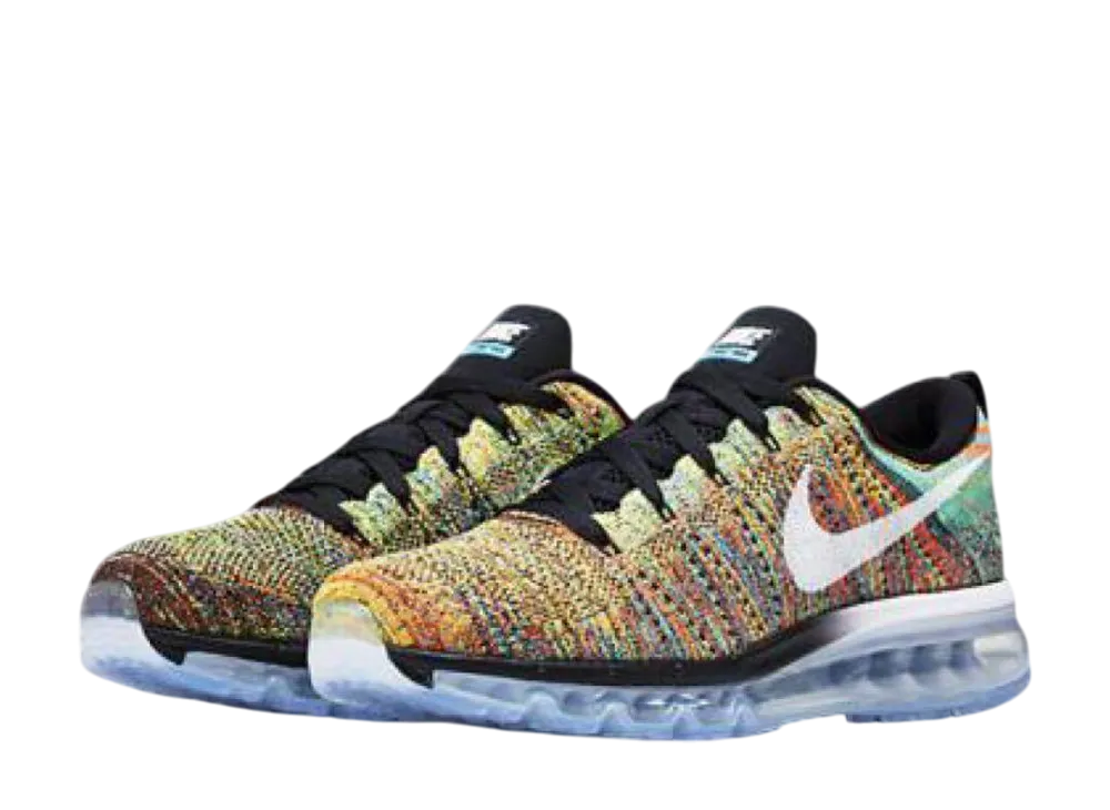 Nike Flyknit Max "Black/Chlorine Blue/Total Orange/White"