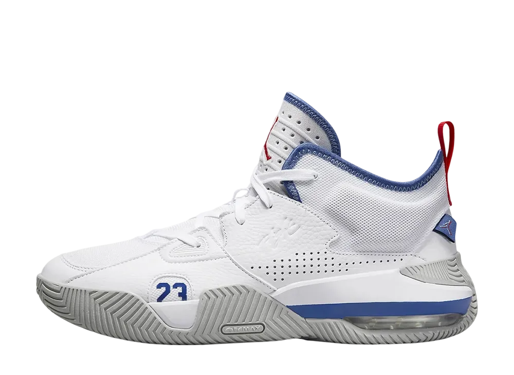 ナイキ ジョーダン ステイ ロイヤル2 "ホワイト/ユニバーシティレッド/ライトスモークグレー/トゥルーブルー"