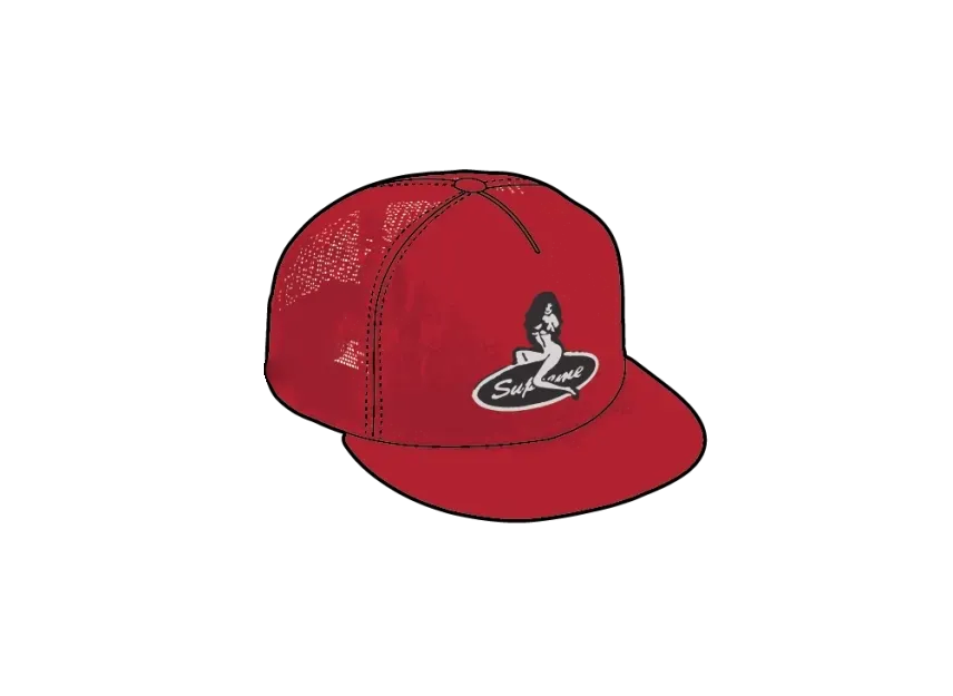 Supreme Pinup Mesh Back 5-Panel "Red"