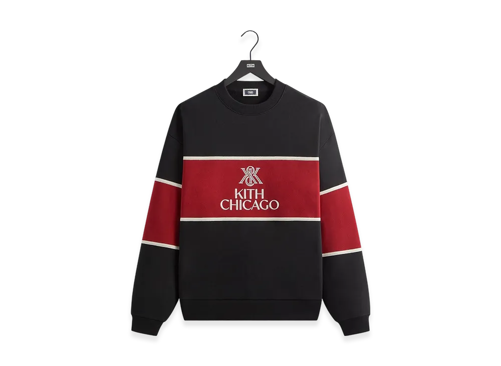 Kith Chicago Panelled Nelson Crewneck "Black"