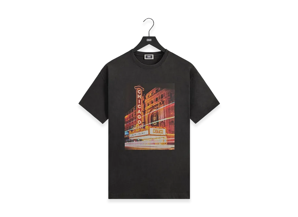 Kith Chicago Lights Vintage Tee "Black"