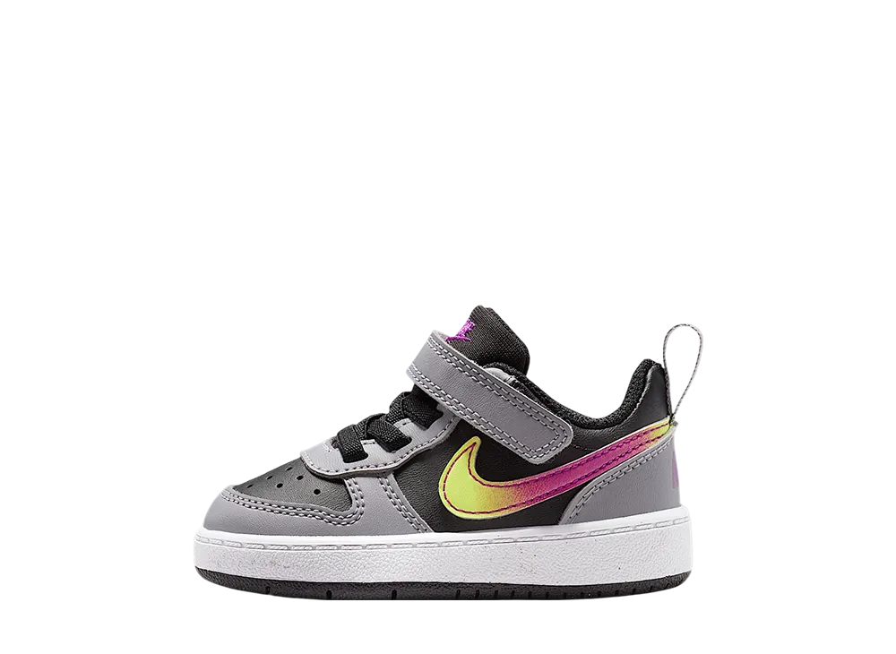 ナイキ TD コートボロー ロー リクラフト "ブラック/セメントグレー/ホワイト/ビビッドパープル" (キッズ)