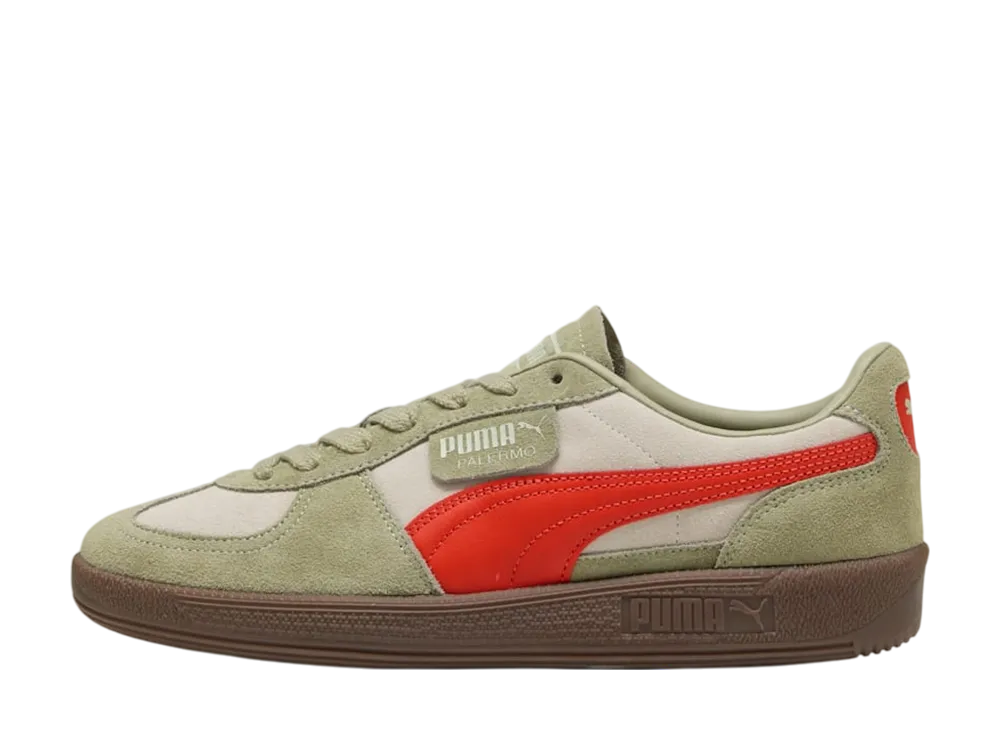 Puma Palermo "Desert Dust/Fierce Red"