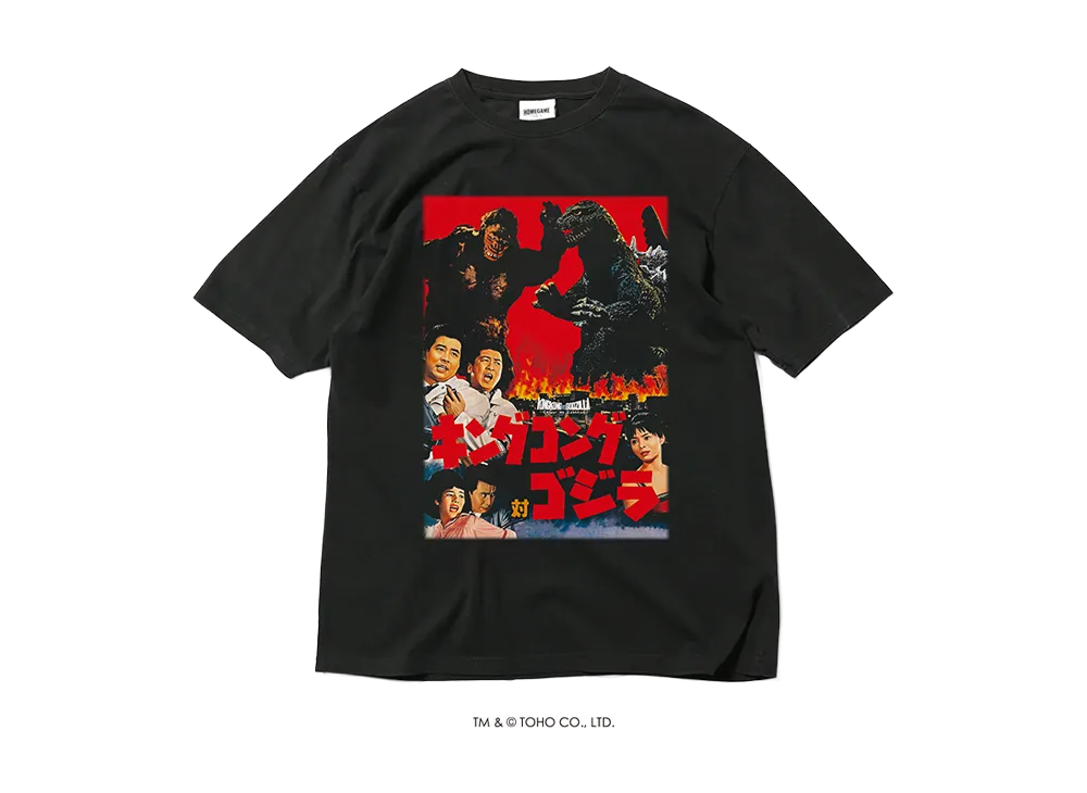 GODZILLA | HOMEGAME \ 1962 キングコング対ゴジラ TEE BLACK
