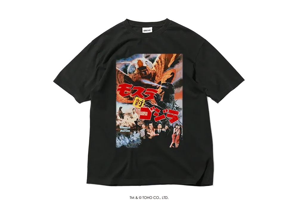 GODZILLA | HOMEGAME \ 1964 モスラ対ゴジラ TEE BLACK