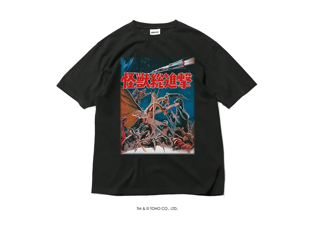 GODZILLA | HOMEGAME \ 1968 怪獣総進撃 TEE BLACK