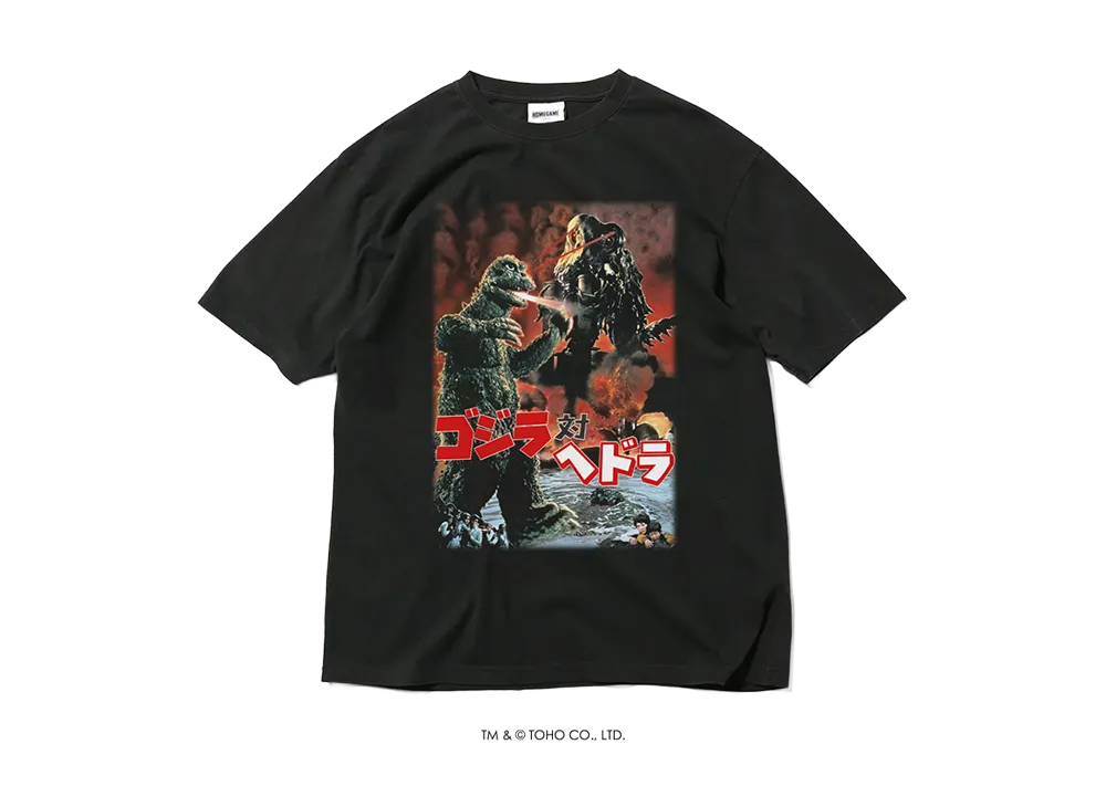 GODZILLA | HOMEGAME \ HOME GAME 1971 ゴジラ対ヘドラ TEE BLACK
