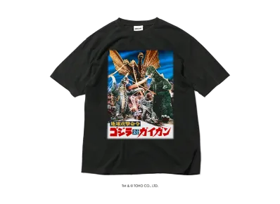GODZILLA | HOMEGAME \ HOME GAME 1972 地球攻撃命令 ゴジラ対ガイガン TEE BLACK