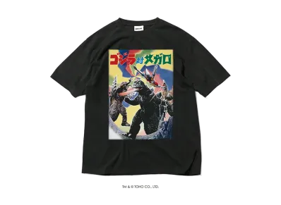 GODZILLA | HOMEGAME \ HOME GAME 1973 ゴジラ対メガロ TEE BLACK