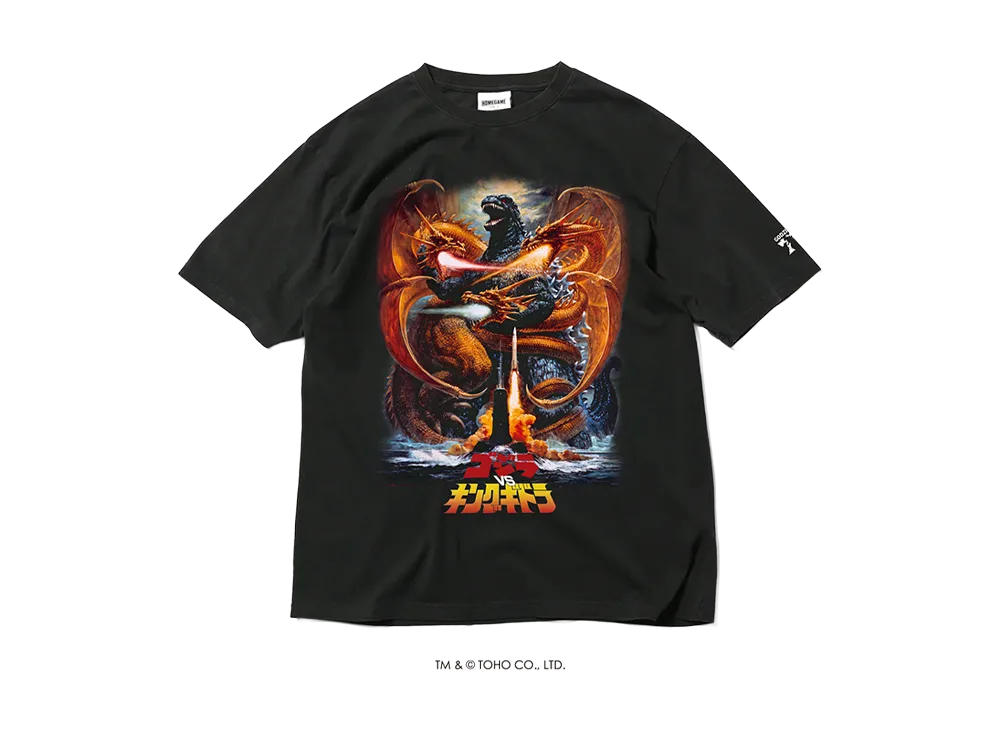 GODZILLA | HOMEGAME \ I 1991 ゴジラVSキングギドラ TEE BLACK