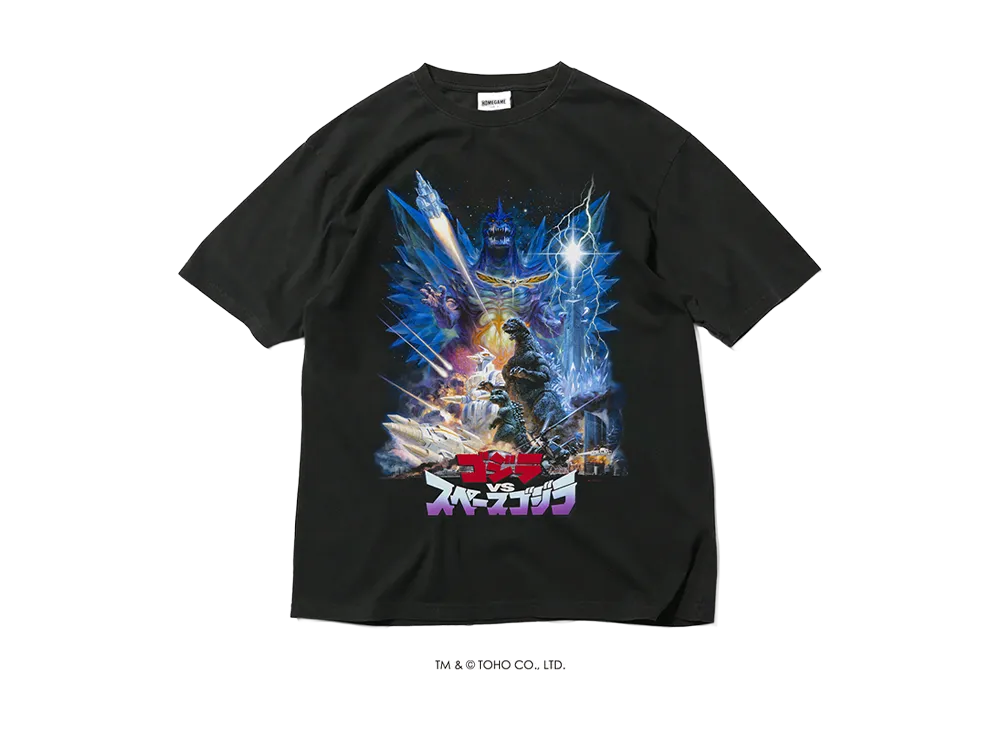 GODZILLA | HOMEGAME \ 1994 ゴジラVSスペースゴジラ TEE BLACK
