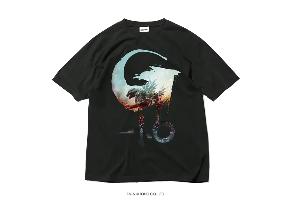 GODZILLA | HOMEGAME \ HOME GAME 2023 Godzilla Minus One TEE BLACK