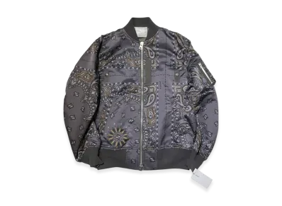 sacai Bandana Blouson "Charcoal Gray"