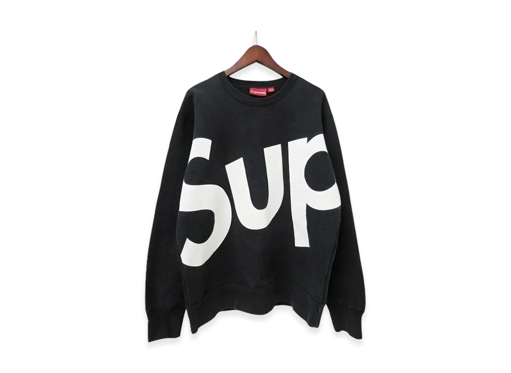 Supreme Sup Big Logo Crewneck (13AW) "Black"
