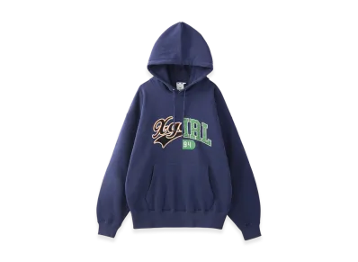 X-Girl Mix College Logo Sweat Hoodie "Navy"