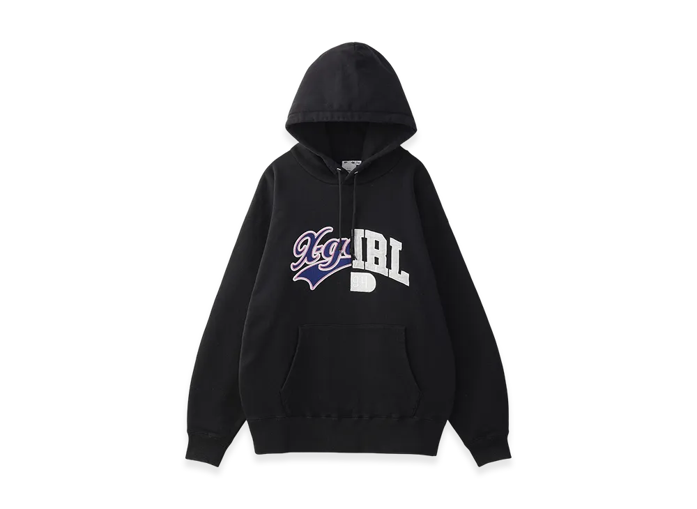 X-Girl Mix College Logo Sweat Hoodie "Black"
