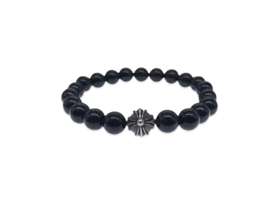 Chrome Hearts 8mm Beads Bracelet "Black"