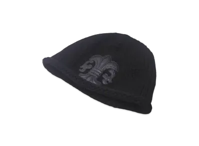 Chrome Hearts BS Fleur Crosspatch Cashmere Knit Cap Beanie "Black"