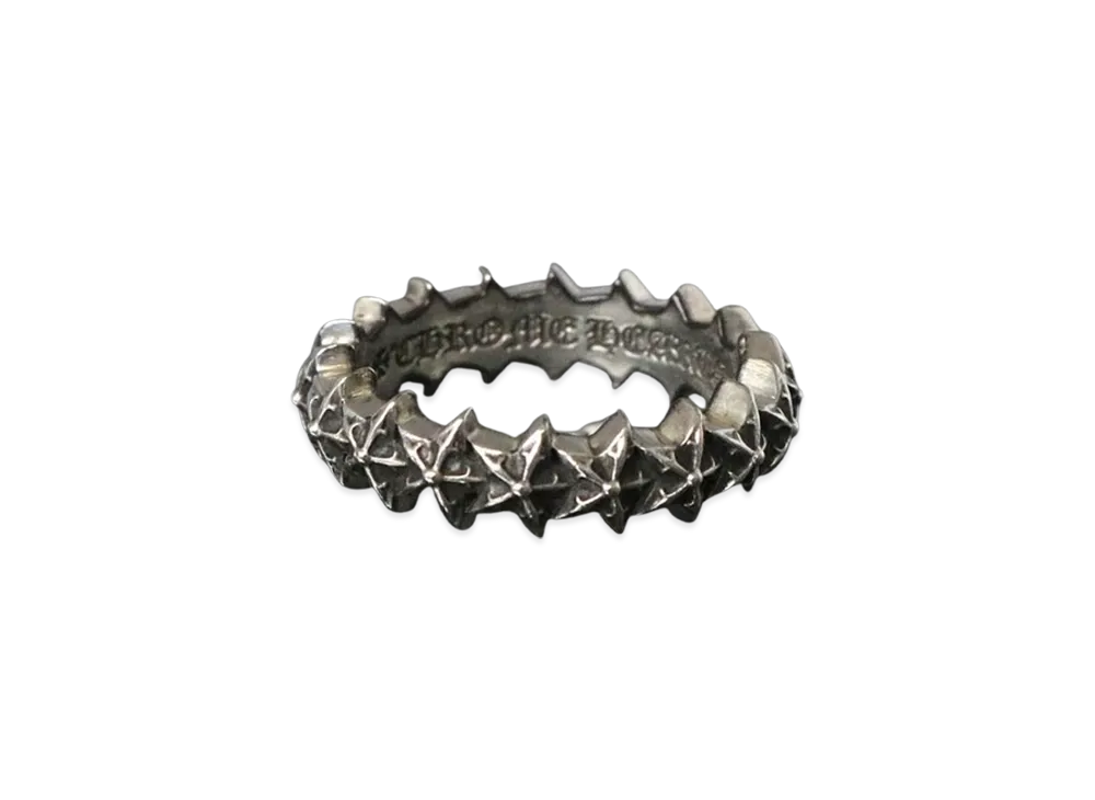 クロムハーツ タイニー 5ポイント スター バンド リング "シルバー"