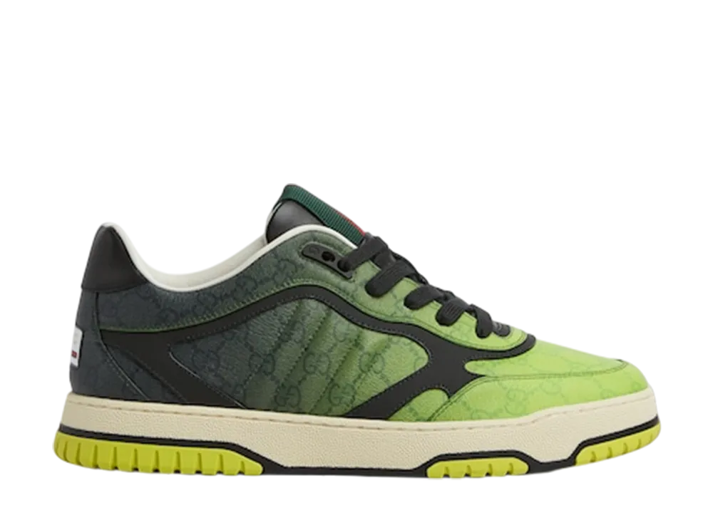 グッチ リウェブ スニーカー "グリーングラデーション/GGスプリーム"