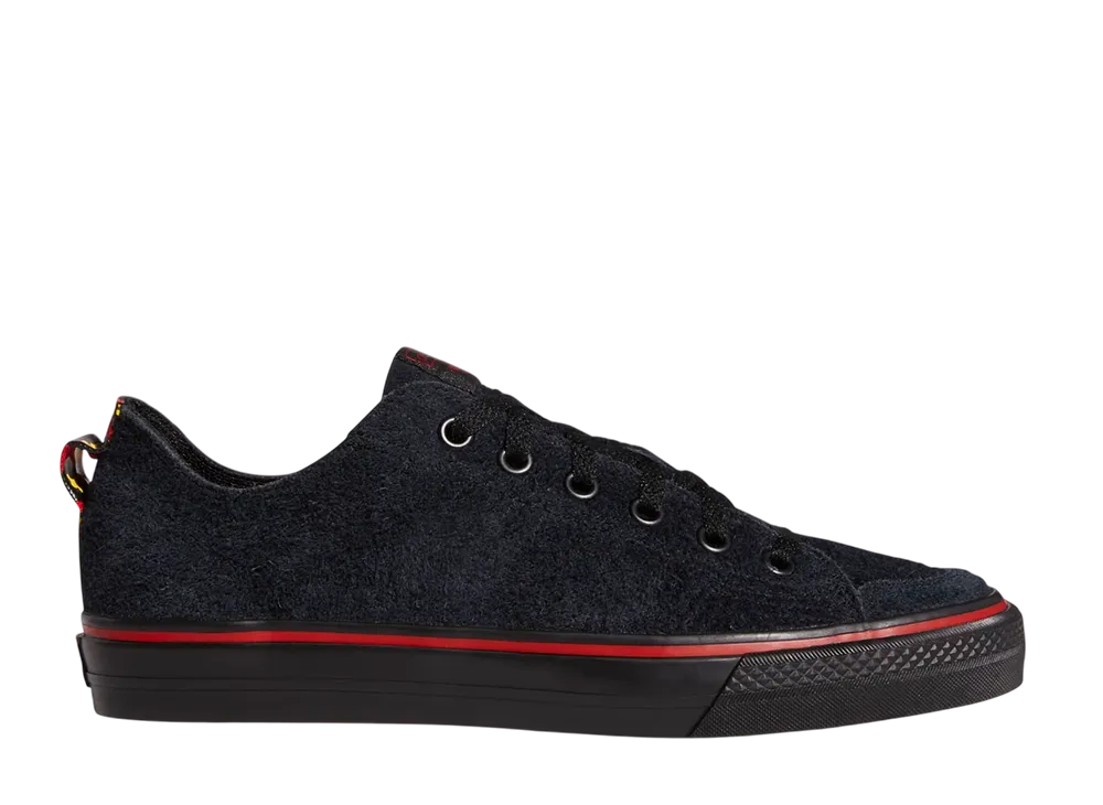 アディダスオリジナルス ニッツァ ロー RF "コアブラック/スカーレット/クラウドホワイト"