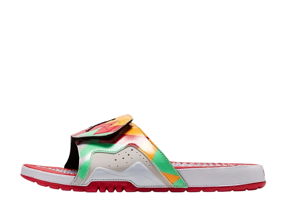 Nike Jordan Hydro 7 Retro "White/Black-True Red-Night Silver"