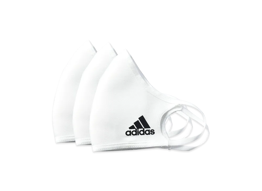 アディダス マスク フェイスカバー 3パック "ホワイト"