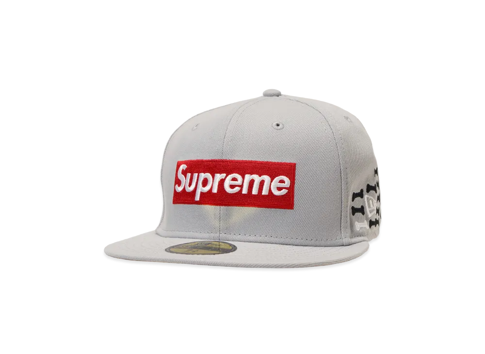 Supreme Bones Box Logo New Era "Grey"