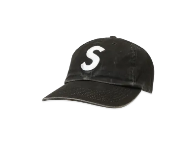 Supreme Pigment Coated 2-Tone S Logo 6-Panel "Black"
